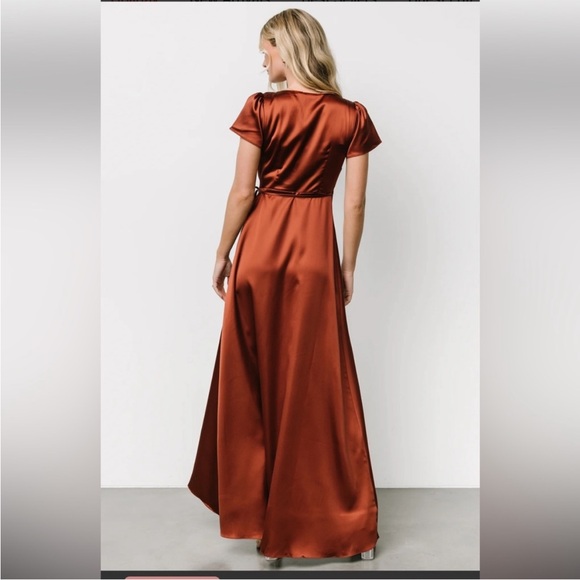 Baltic born sunset terracotta dress M brides maids fall dress - Picture 4 of 14